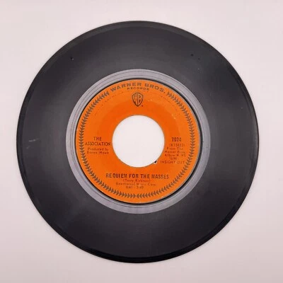 THE ASSOCIATION NEVER MY LOVE / REQUIEM FOR THE MASSES 70 Inch Vinyl 45 RPM - Image 1 of 2