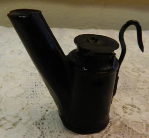 Vintage Antique Miners Mini Tin Teapot Lamp - Picture 1 of 7