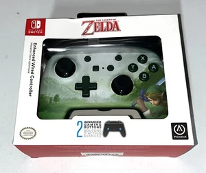 Nintendo Switch Legend Of Zelda Power A Controller Cablato NUOVO - Foto 1 di 6