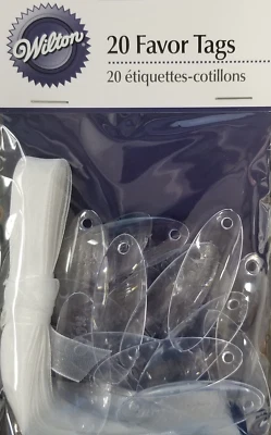 Etiquetas transparentes grabadas "Gracias" Favor - 20ct. Foto 1 de 4