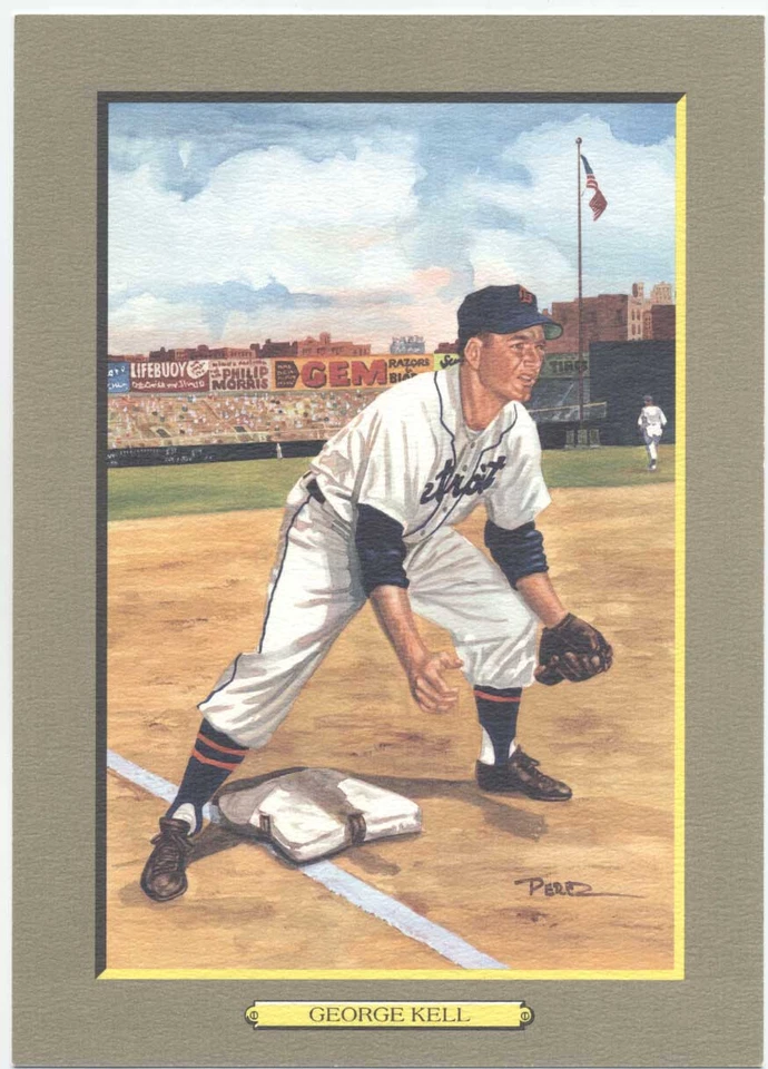 GEORGE KELL UNSIGNED  PEREZ STEELE GREAT MOMENTS CARD - Image 1 of 1