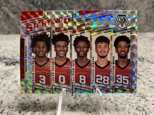 2021-22 Mosaic Starting Five 5 Houston Rockets Jalen Green Alperen Sengun RC #27