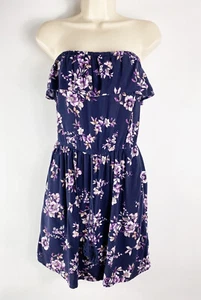 Mossimo Supply Co. Floral Off Shoulder Dress Women Size Medium With Pockets - Picture 1 of 8