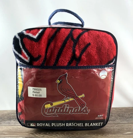 St. Louis Cardinals Northwest Royal Plush Raschel Blanket Red 60" x 80" Cover