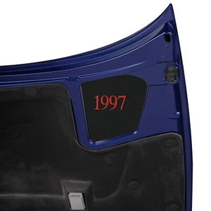 GM Licensed Black Under Hood Insert Panel & Red Embroidered 1997 for Corvette C5 - Picture 1 of 2