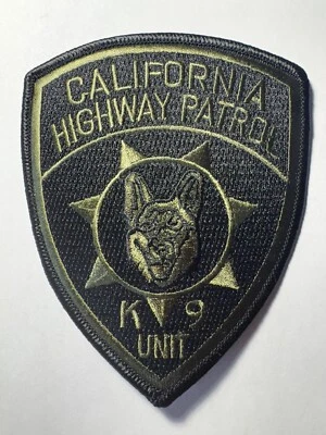 Parche de unidad K9 de la Patrulla de Carreteras de California Foto 1 de 3