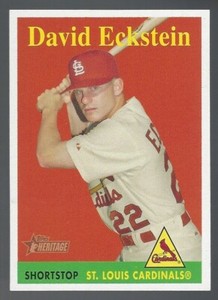 David Eckstein 2007 Topps Heritage YN Card# 8b 