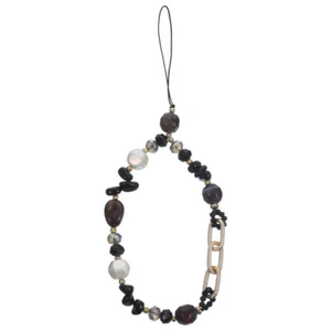  Farbenfrohe Perlenmobilkette Büro Fräulein Telefongurte Handykette - Zdjęcie 1 z 12