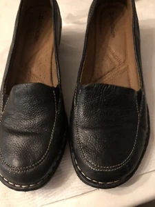 Womens Naturlizer Black Leather Loafers Size 8.5 - Picture 1 of 5