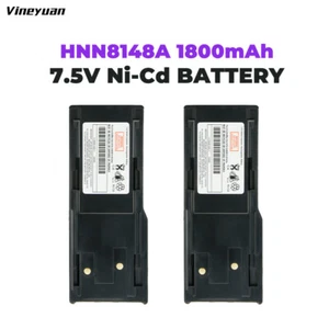 Batería Ni-CD de 2 piezas 1800 mAh HNN8148A para radios bidireccionales Motorola P110 A110 P-110 - Imagen 1 de 12
