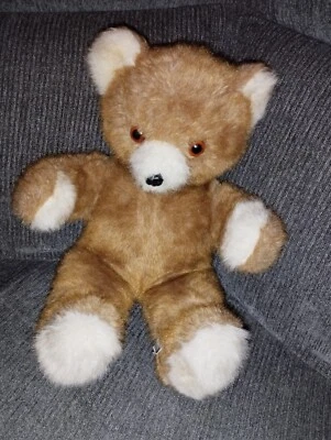 Grande Peluche Ours Assis Vintage 35/36 Cm AJENA - Photo 1/2