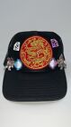 Fear No 1 Apparel Enter The Dragon Trucker Hat W Ryu & Akuma Street Fighter Pins