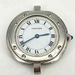 Cartier Santos Vendome Quartz Lady Ref. 8192 Ø 28 mm biała tarcza #287