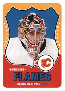 2010-11 (FLAMES) O-Pee-Chee Retro #528 Henrik Karlsson