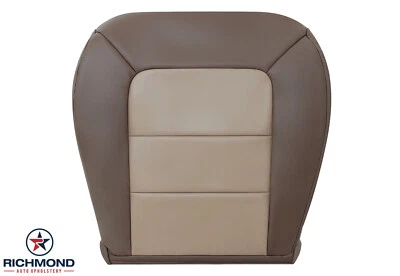 2003 Ford Explorer Sport Trac -Driver Side Bottom Leather Seat Cover 2-Tone Tan - Image 1 of 4