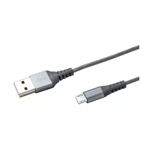 Celly Nylon Cavo USB2.0 to MicroUSB 1m Silver - Zdjęcie 1 z 1