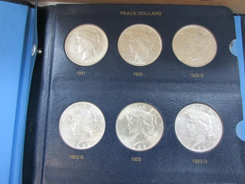 Complete Silver Peace Dollar Set High Grade 24-Coin Silver Dollar Set Q3DE Cover