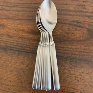 Lot of 5 Stainless J A Henckels Synergy Oval Soup Spoons 7 1/2" 18/10 - Picture 1 of 8