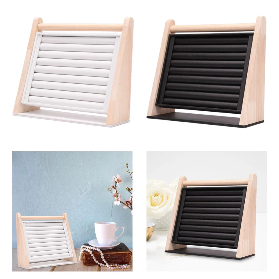 Rings Display Stand Tray Display Vertical Large Capacity 9 Long Slots Jewelry - Image 1 of 1