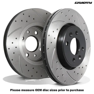 DISCOS DE FRENO DELANTEROS PERFORADOS RANURADOS 280MM PARA RENAULT MEGANE MK2 1.6 1.9 2.0 02-10 - Imagen 1 de 9