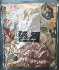 JCPenney Home Collection One Rod Pocket Panel Floral 42X63 - Picture 1 of 4