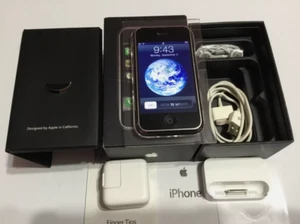 Apple iPhone 1st Generation 2G - 8GB - A1203 - Black - With Matching # Box ! - Afbeelding 1 van 15