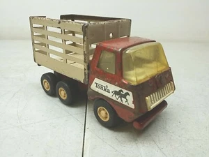 Tonka Cattle Horse Farm Lift Bed Stake Truck Vintage Pressed Steel Collectible - Picture 1 of 14