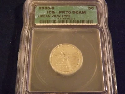 2005-S   Nickel  Ocean View        ICG  PR 70 DCAM - Image 1 of 2