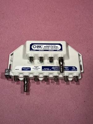 PPC Evolution 9-Port Amplifier Signal Booster Cable TV EVO1-9-U/U Untested - Image 1 of 2
