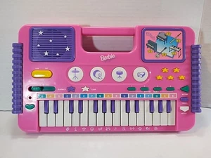 Vintage 1995 Mattel Barbie Deluxe Music Center Keyboard Piano *Works!!!* #BE-630 - Picture 1 of 16
