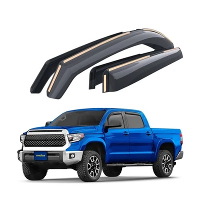 Rain Guards - For Toyota Tundra 2007-2021 CrewMax, In-Channel, 4pcs Foto 1 de 4