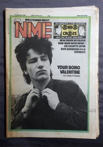 NEW MUSICAL EXPRESS 14th February 1981 ~ U2/Bono ~ ABBA ~ Crass! - Picture 1 of 16