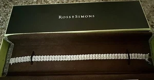 Ross Simons 1.15ct.TW. 200 Diamond Bar Tennis Bracelet in Sterling Silver - Picture 1 of 7