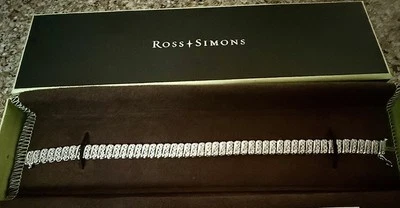 Ross Simons 1.15ct.TW. 200 Diamond Bar Tennis Bracelet in Sterling Silver - Image 1 of 4