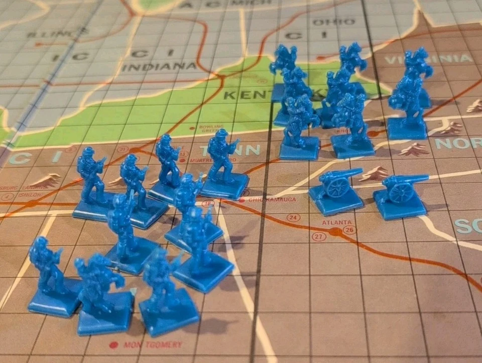 1961 Battle-Cry Board Game Inconplete Parts Lot Vintage American Heritage  - Image 1 of 4