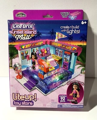 Lite Brix Sunset Island Mall Toy Store NEW Sealed Retired 2014 Building Set - Image 1 of 4