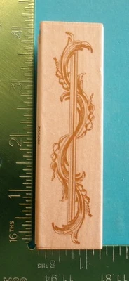 Sello de goma All Night Media Anna Griffin COLUMNA FLORECIENTE BARROCA borde 580G02 Foto 1 de 2