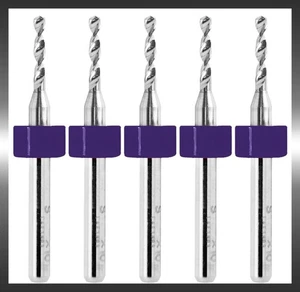 1.9mm .0748" Drill Bits Solid Carbide 1/8" Shank FIVE Pieces 1.90mm  R/S - Picture 1 of 4