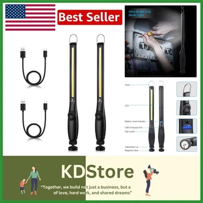 LED Work Light 800 Lumens Rechargeable Magnetic Handheld Inspection Flashligh... - Image 1 of 4