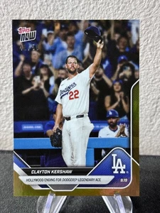 2025 MLB Topps NOW 734 CLAYTON KERSHAW HOLLYWOOD GM DODGERS GOLD /50 - Picture 1 of 2