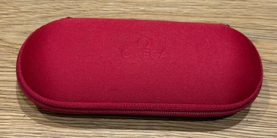 Genuine Original Omega Red Watch Service Protective Box Travel Case Coffin — 第 1/4 张图片