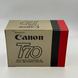 Canon T70 35mm SLR Film Camera Body Only with Strap Japan Vintage 1980s - Picture 1 of 6