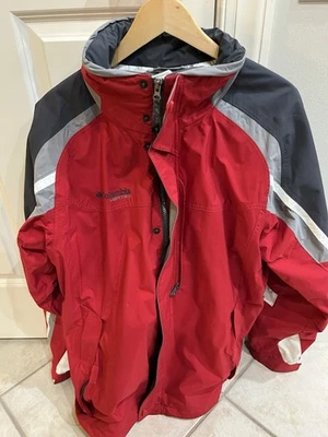 Columbia Vertex 夹克男式大号红色户外滑雪 — 第 1/3 张图片
