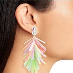 Kendra Scott Jasper Pastell Mix Fransen Ohrhänger Retro Mehrfarbig - Bild 1 von 8