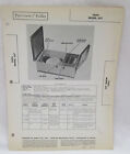 Howard W Sams Photofact Folder Fada Model 637 Radio Parts Manual Record Player