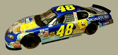 2003 Racing Champions #48 SPONGEBOB LOWE'S Chevrolet Monte Carlo Blue 1:24 - Image 1 of 4