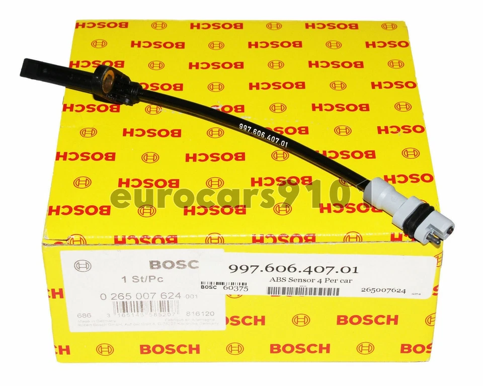 Sensor de velocidad de rueda ABS delantero trasero Porsche Boxster Bosch 0265007624 99760640701 Foto 1 de 1