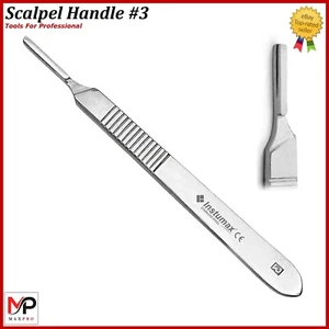 SKALPELLGRIFF #3 MIT MASSSTAB DEUTSCHE HOCHWERTIGE CHIRURGISCHE TIERÄRZTLICHE INSTRUMENTE - Bild 1 von 2