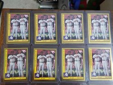 RARE 1991 A.M.S.9 Promo Card RON GANT & DAVE JUSTICE Rookie Card Atlanta Braves