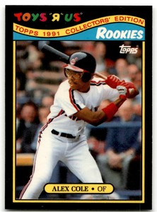 1991 TOPPS TOYS'R'US ROOKIES ALEX COLE CLEVELAND INDIANS #5